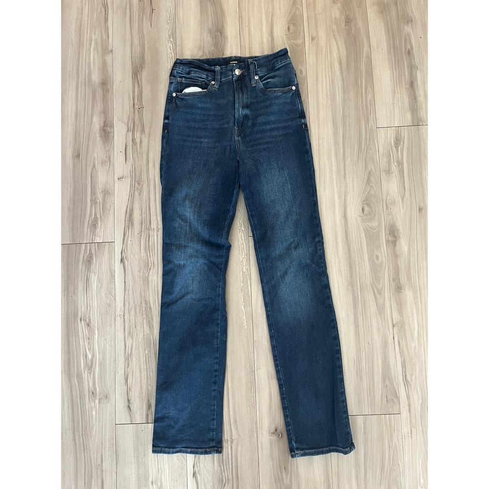 Express 90s Slim Super High Rise Jeans Dark Wash Ultra Hyper Stretch Size M
